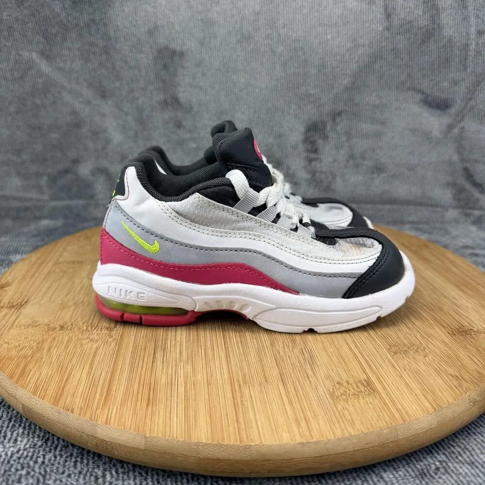 Nike Air Max 95 Shoes Boys Size 10C White Pink Running Sneakers 905462-029